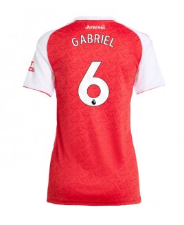 Günstige Arsenal Gabriel Magalhaes #6 Heimtrikot Damen 2025-26 Kurzarm